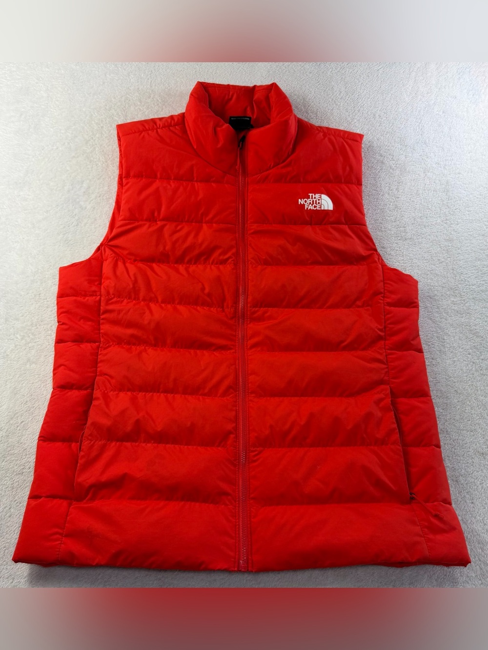 The North Face Aconcagua 3 Down Puffer Vest Men Medium Red 600 Fill